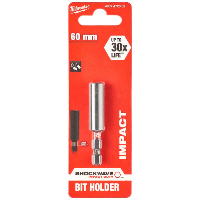 Milwaukee 60mm ShockWave Impact Duty Magnetic Bit Holder